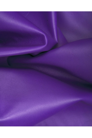 Purple smooth leather skin, super soft lambskin NAPPA, sheepskin for garments and DIY projects