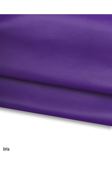 Purple smooth leather skin, super soft lambskin NAPPA, sheepskin for garments and DIY projects