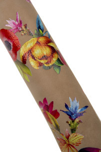 FLORAL print on taupe... 2