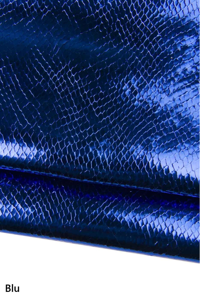 Pelle PITONE arancione, fuxia, blu...