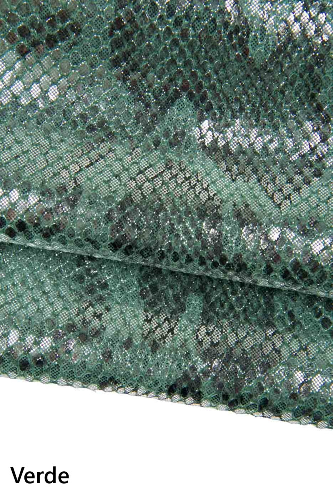 Red, green PYTHON cowhides, REPTILE...