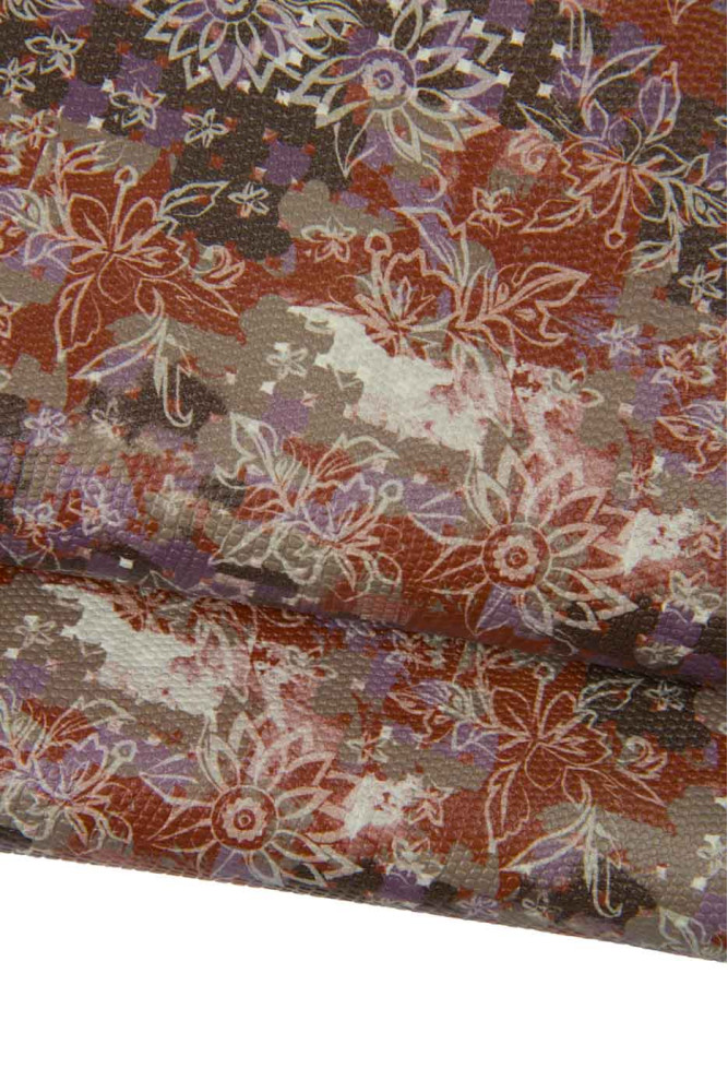 Pelle stampa FLOREALE MULTICOLOR,...