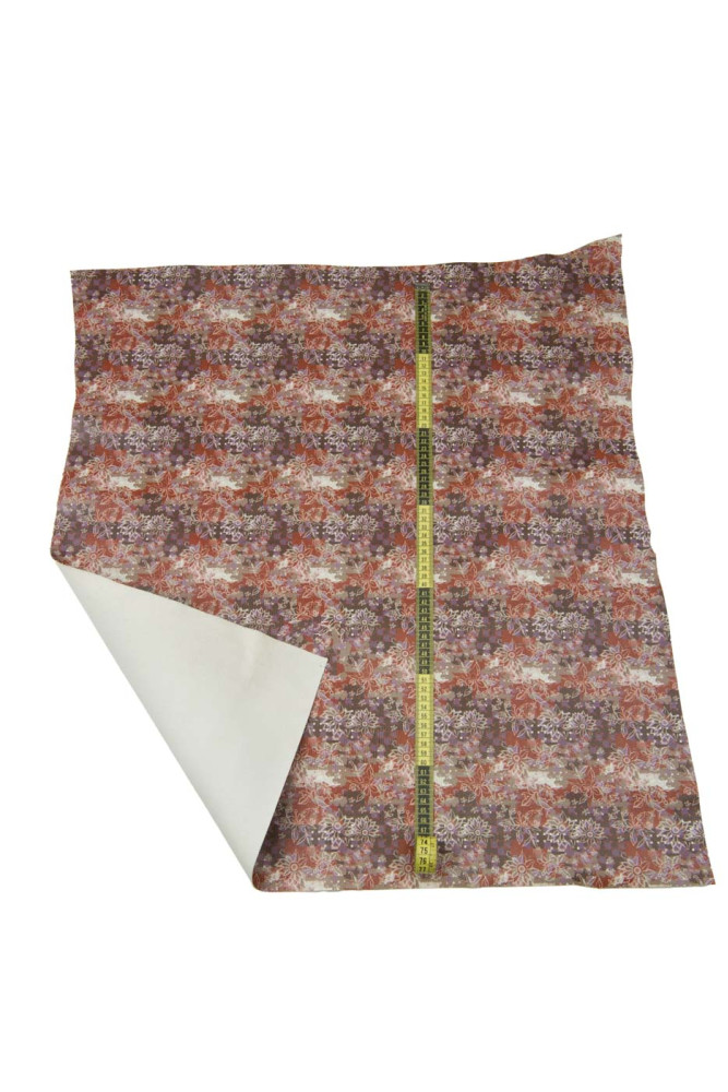 Pelle stampa FLOREALE MULTICOLOR,...