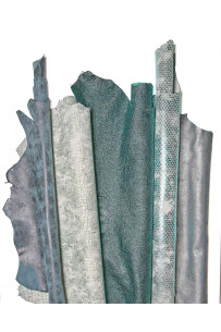 5 Full Leather skins green,...