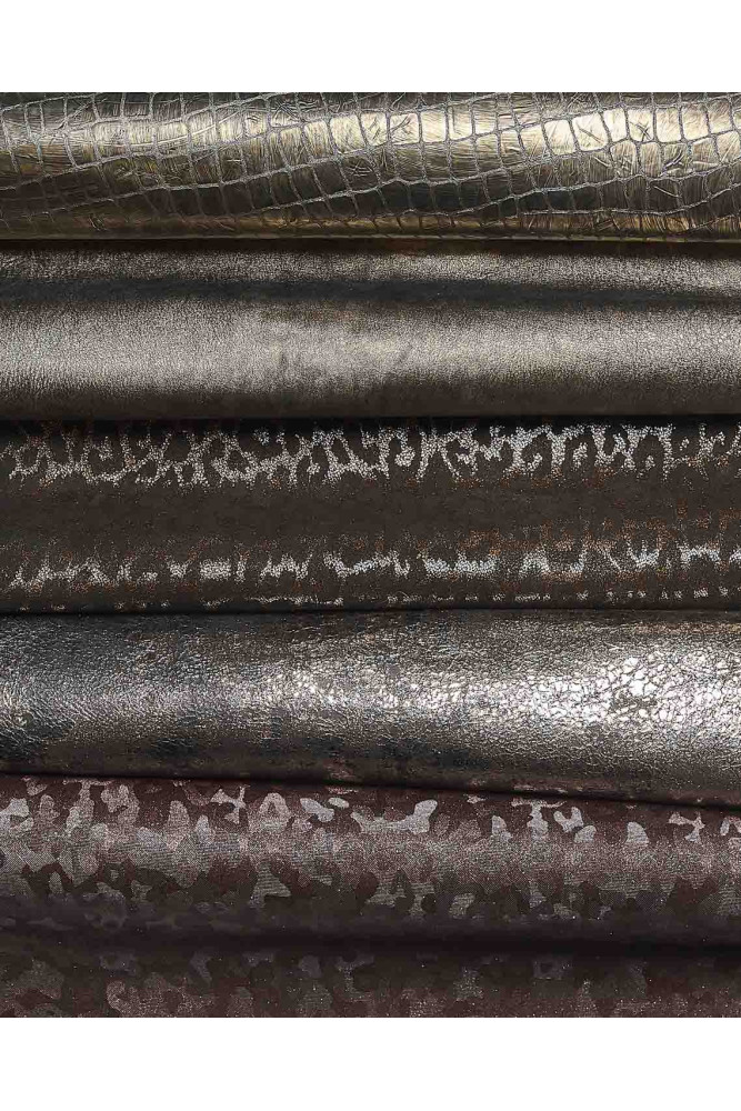 Lotto di 5 pelli acciaio, bronzo e...