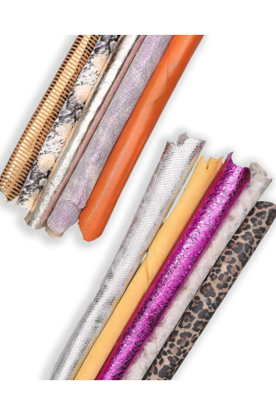 Leather STOCK deal, full skins - RANDOM selection - mix of colors, textured, metallics, distressed, solid colors