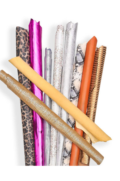 Leather STOCK deal, full skins - RANDOM selection - mix of colors, textured, metallics, distressed, solid colors