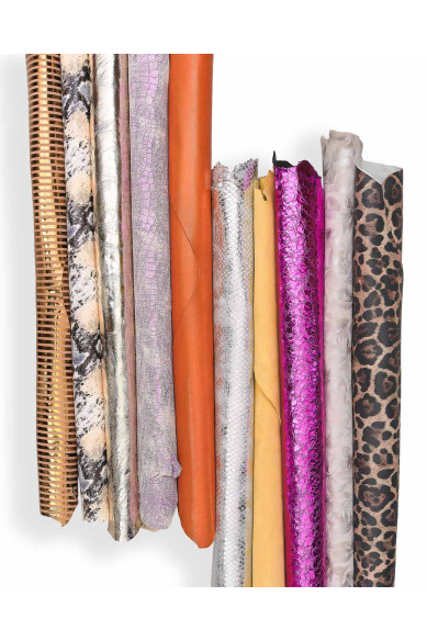 Leather STOCK deal, full skins - RANDOM selection - mix of colors, textured, metallics, distressed, solid colors