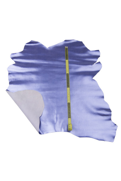 Pelle stampa rettile VIOLA, pellame laminato lavanda stampa PITONE, capra metallizata morbida per hobbisti