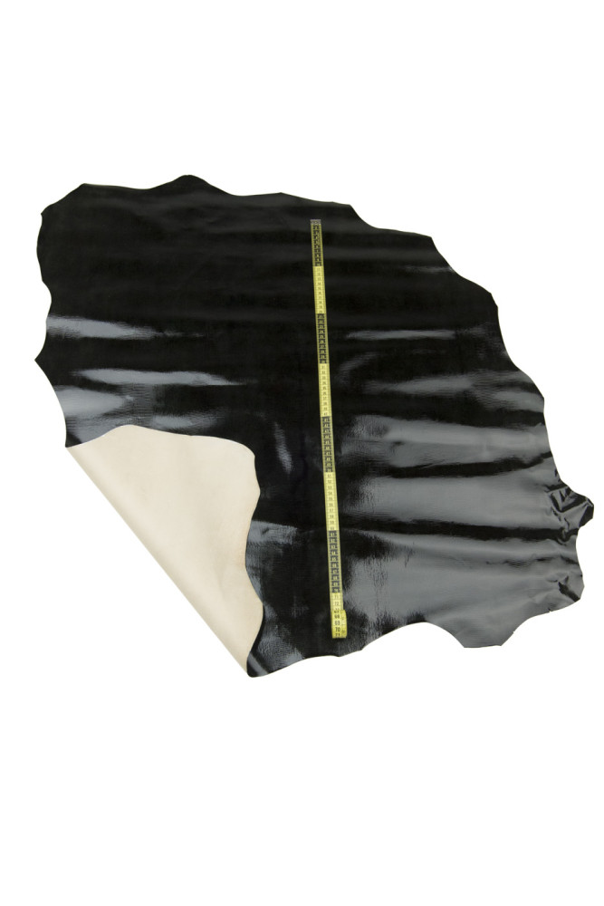 Pelle LUCERTOLA verde scuro, agnello...