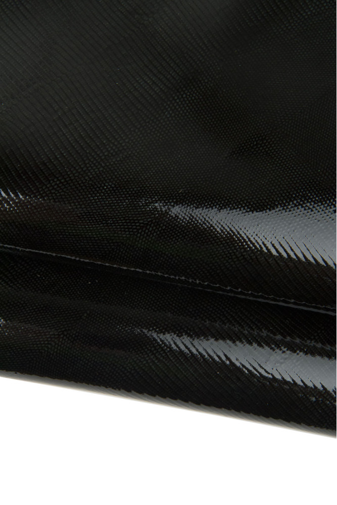 Pelle LUCERTOLA verde scuro, agnello...