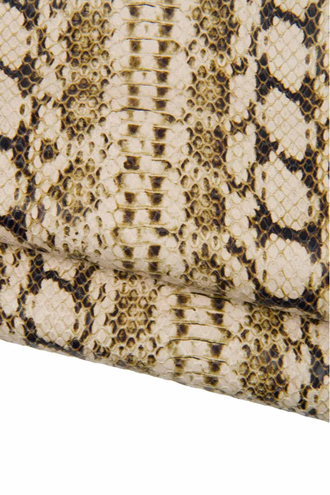PYTHON textured calfskin leather,...