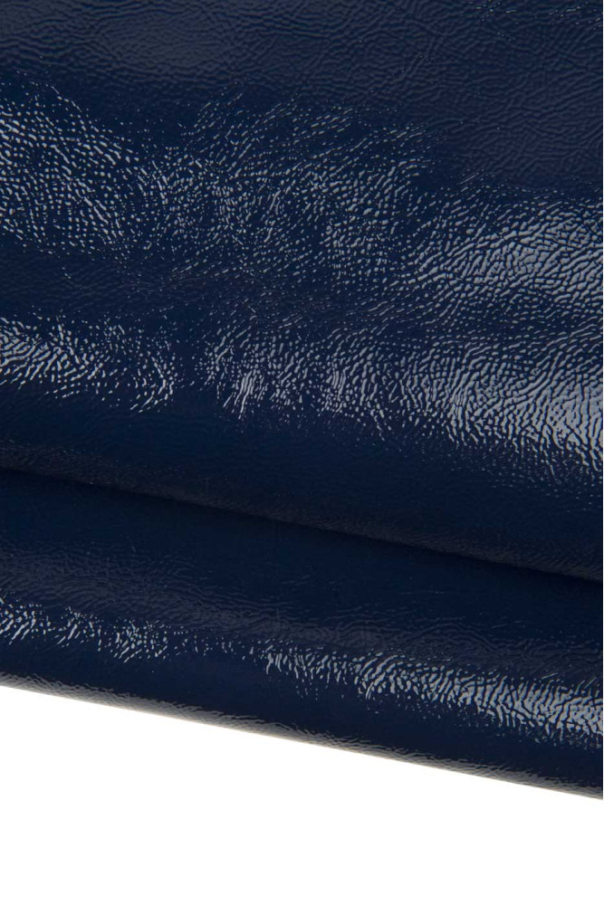 Blue NAPLACK leather hide, soft...