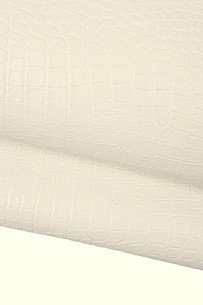 Pellame COCCODRILLO bianco,...