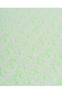 FLUO green floral textured... 2