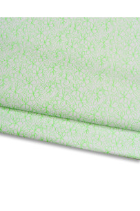 FLUO green floral textured...