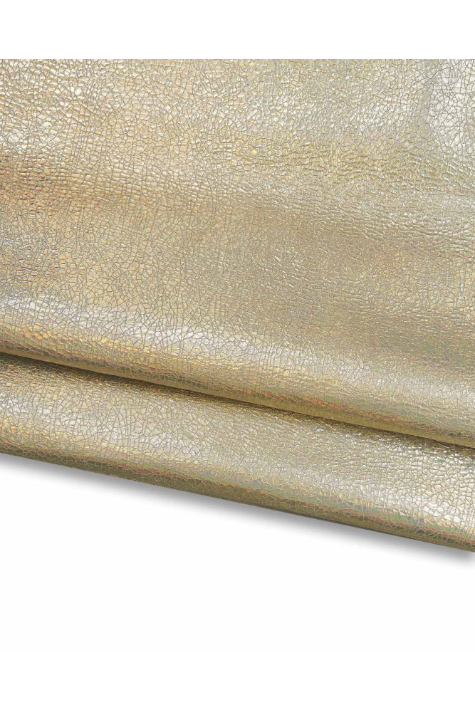 Pelle OLEOGRAFICA platino, pellame...