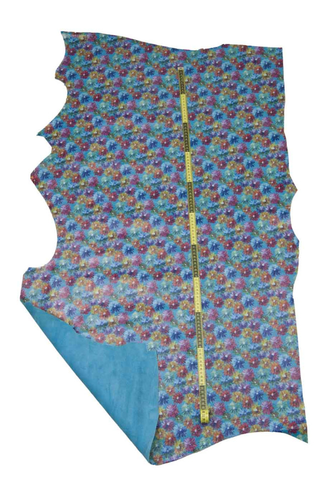 Multicolor FLORAL leather skin,...