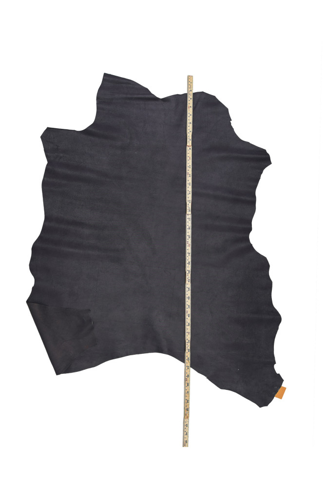 Night blue METALLIC suede leather...