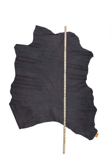 Camoscio LAMINATO blu notte, vitellino scamosciato GLITTERATO, pellame morbido qualità top per hobbisti