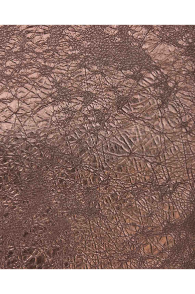 Pellame laminata marrone STROPICCIATO, pelle METALLIZZATA morbida, capra lucida sportiva per fai da te