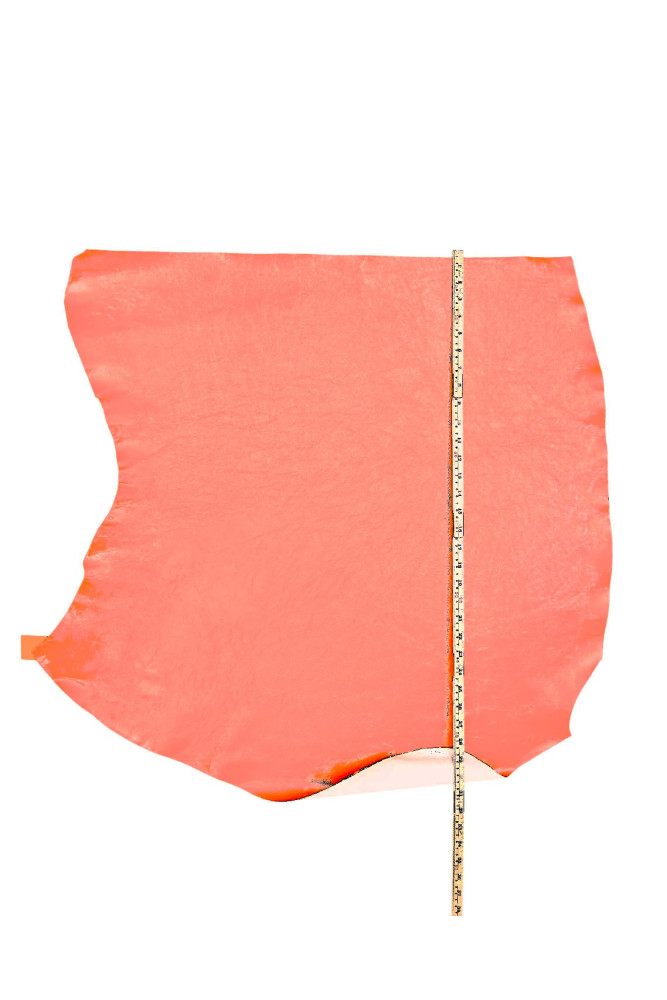 Pelle vernice arancio, vitello NAPLAK...
