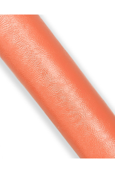 Pelle vernice arancio, vitello NAPLAK morbido, pellame lucido  1.2 - 1.3 mm ideale per hobbisti