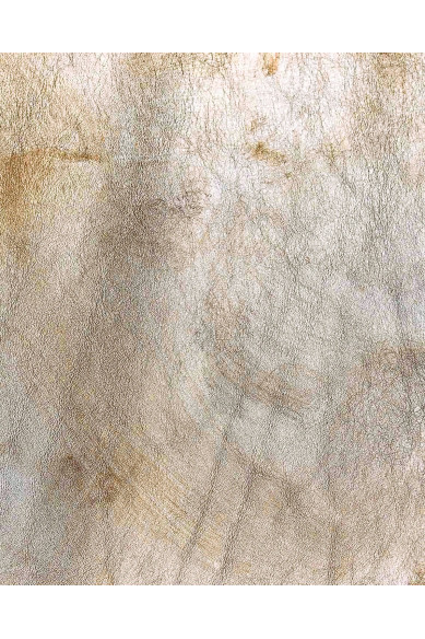 Steel metal bronze vintage leather hide, METALLIC AGED wrinkled cowhide stroke print on soft calfskin