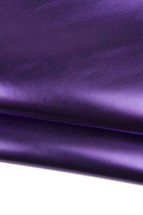Purple metallic leather...