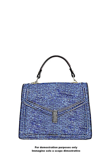 Blue and black LEOPARD texture on goatskin, animal cheetah METALLIC and wrinkled printed hide, soft skin