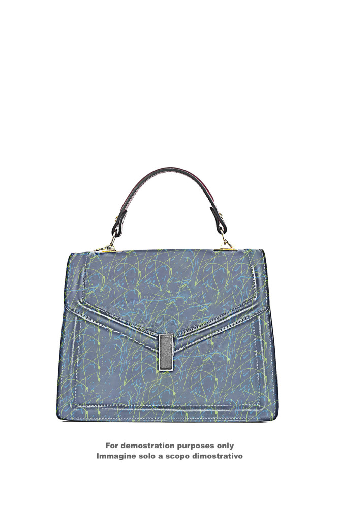 Splash print on suede leather skin,...