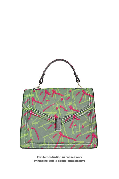 Splash print on suede leather skin, grey and green HAND decorated goatskins, POLLOCK textured hides for hobbyists