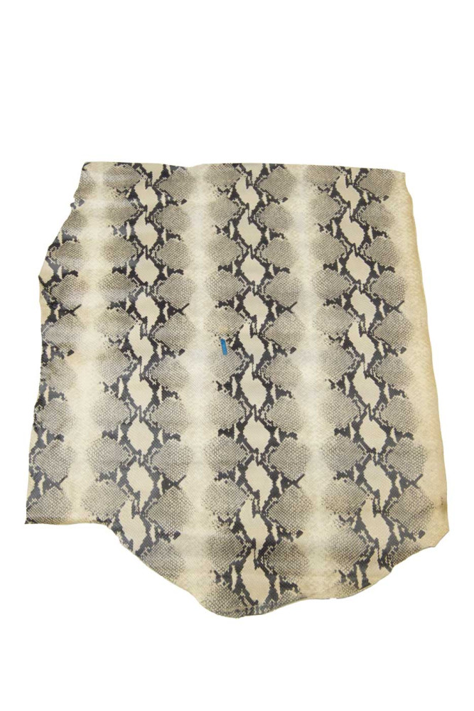ROCK PYTHON leather hide, semi glossy...