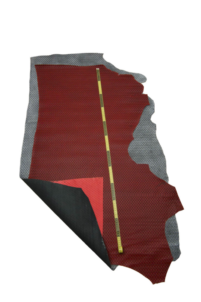 BRAIDED printed leather hides,...