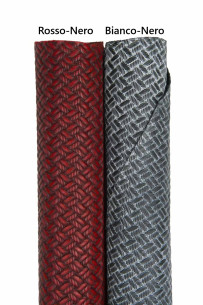 BRAIDED printed leather...