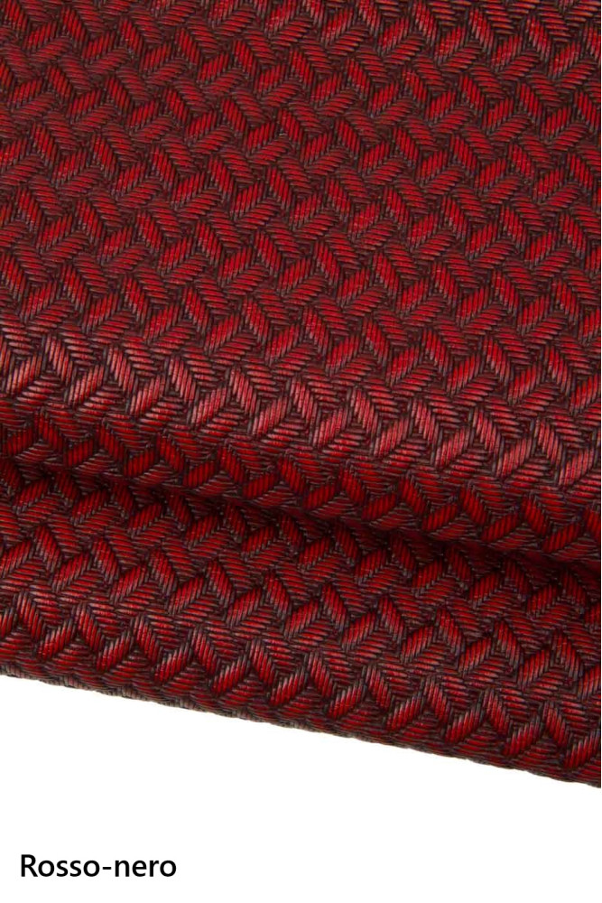 BRAIDED printed leather hides,...