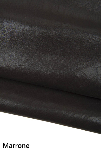 Burgundy, blue, brown CRACKLED leather, VINTAGE aged suede cowhide, soft semi glossy calfskin