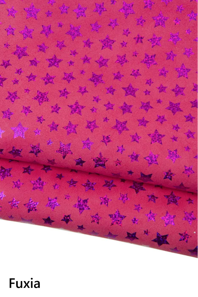 Pelle stampa STELLA, pellame camoscio...