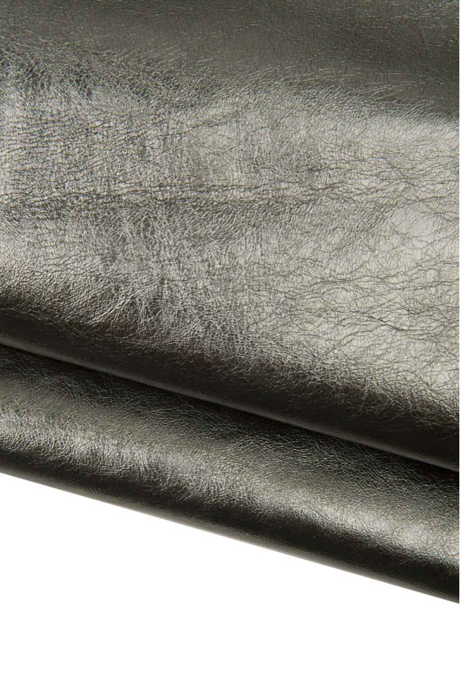 Steelmetal leather hide, graphite...