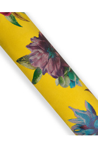 FLORAL print on yellow...