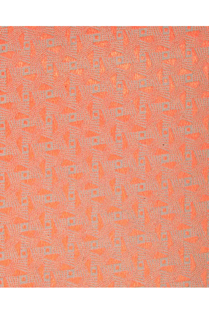 FLUO orange leather hide, NEON print...
