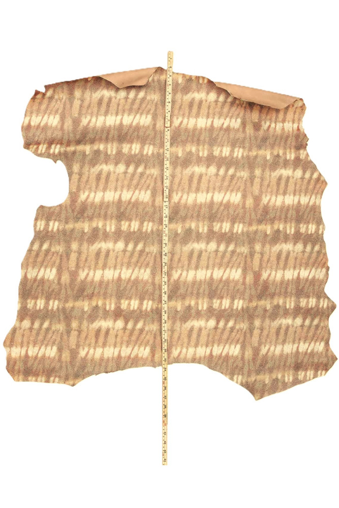 Pelle giallo arancio stampa ASTRATTA...