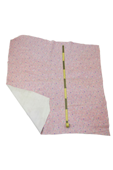 Pelle stampa STELLE colorate, vitello SCAMOSCIATO rosa motivo stella multicolor, pelle glitter per fai da te