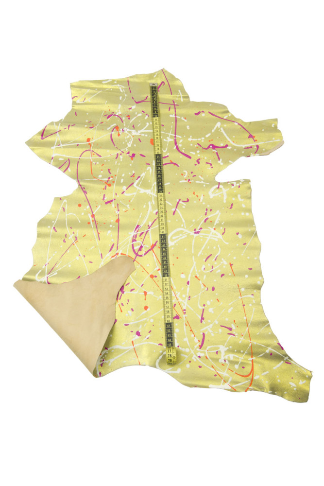 Pelle stampa SCHIZZO multicolor su...