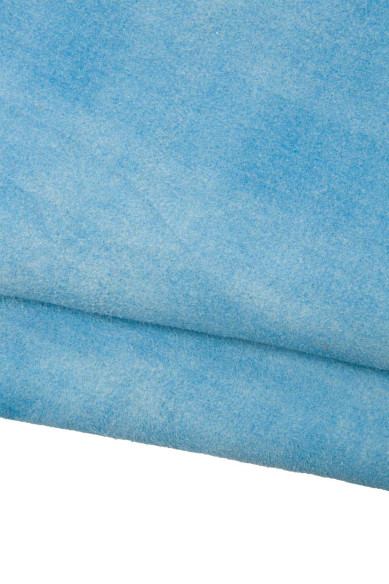 Lotto di 4 pelli VINTAGE scamosciate, pellami camoscio super morbidi SFUMATI effetto tie dye, come da foto