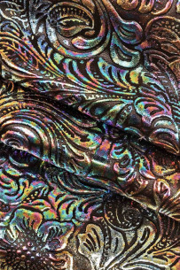 HOLOGRAPHIC floral embossed... 2