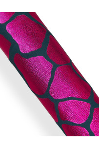 Pelle laminata fuxia stampa...