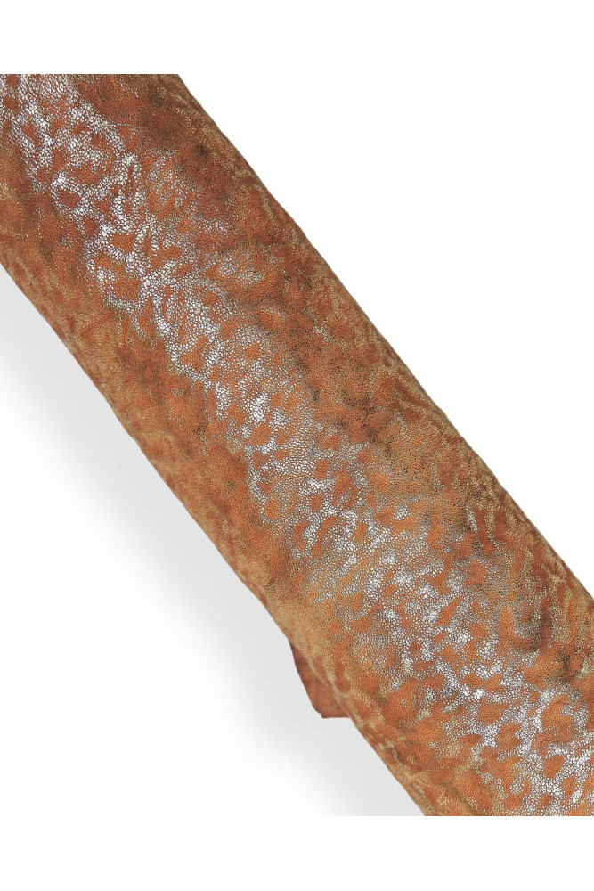 Tan brown- GOLD metallic vintage...