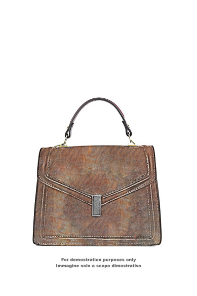 Tan brown- GOLD metallic vintage leather skin, CORTEX print on wrinkled goatskin, hide for crafting