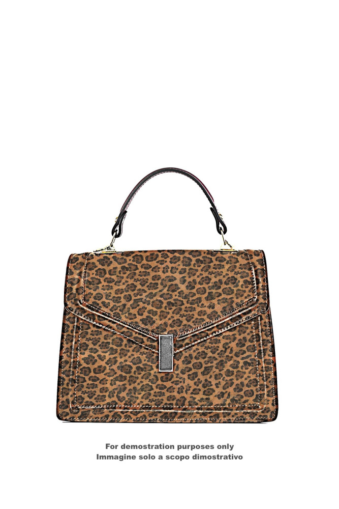 Pelle LEOPARDO cuoio/nero INTAGLIATO,...